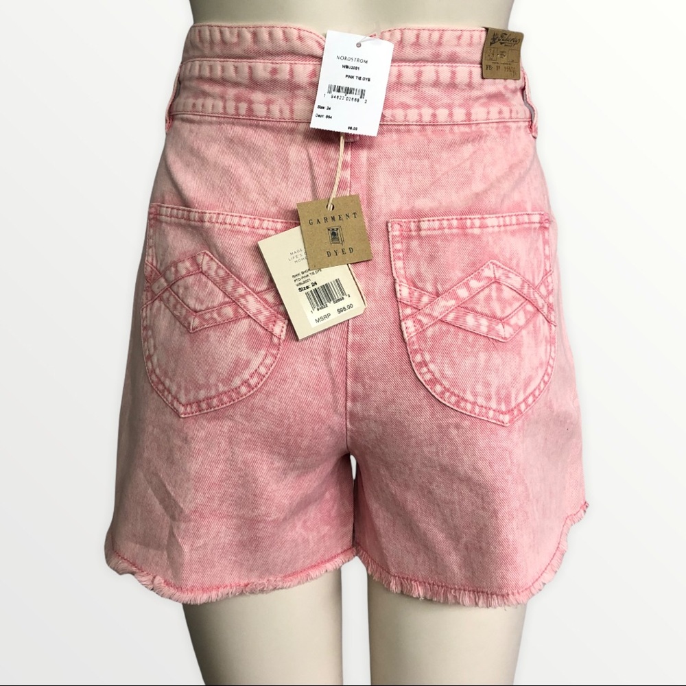Faherty Pink High Waisted Rikki Shorts Size 24 - Picture 2 of 6